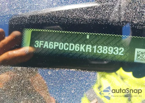 2019 Ford Fusion Sel из США, поврежденный, VIN 3FA6P0CD6KR138932